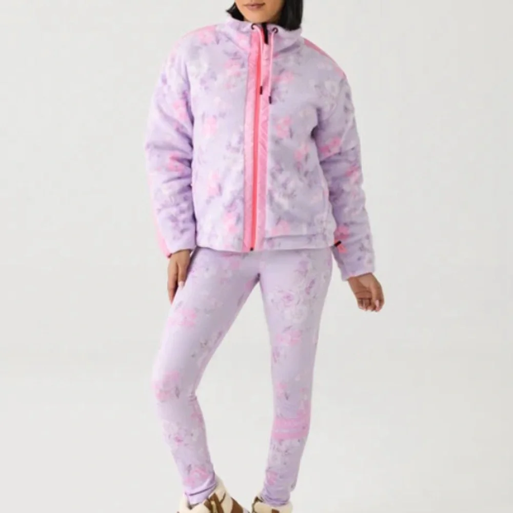 NWT Bogner X LoveShackFancy Ninetta 2 Midlayer Jacket hibiscus- S - Picture 2 of 7